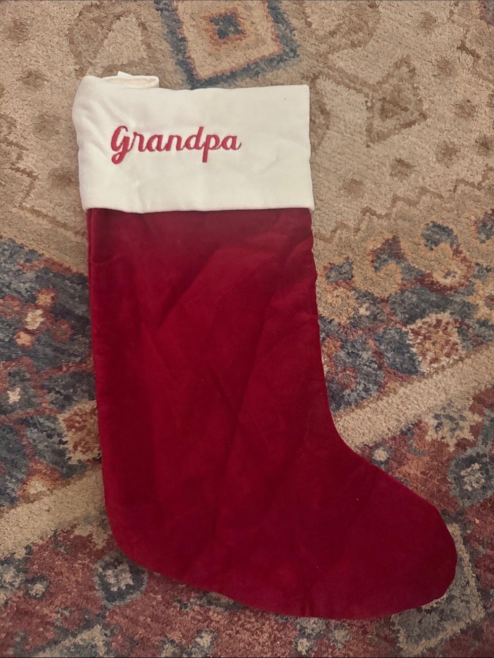 Pottery Barn Grandpa Stocking